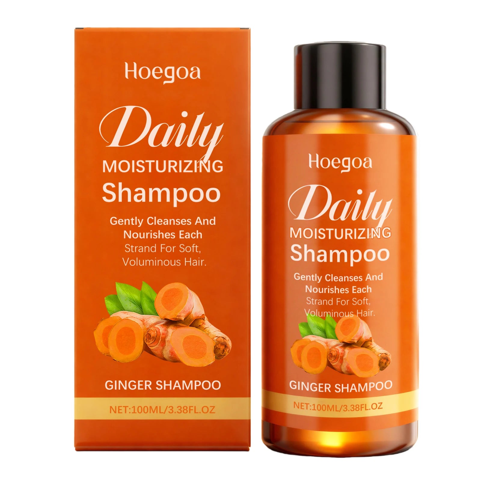 Ginger Thickening Shampoo – Anti-Hair Loss, Scalp Repair & Hair Regrowth