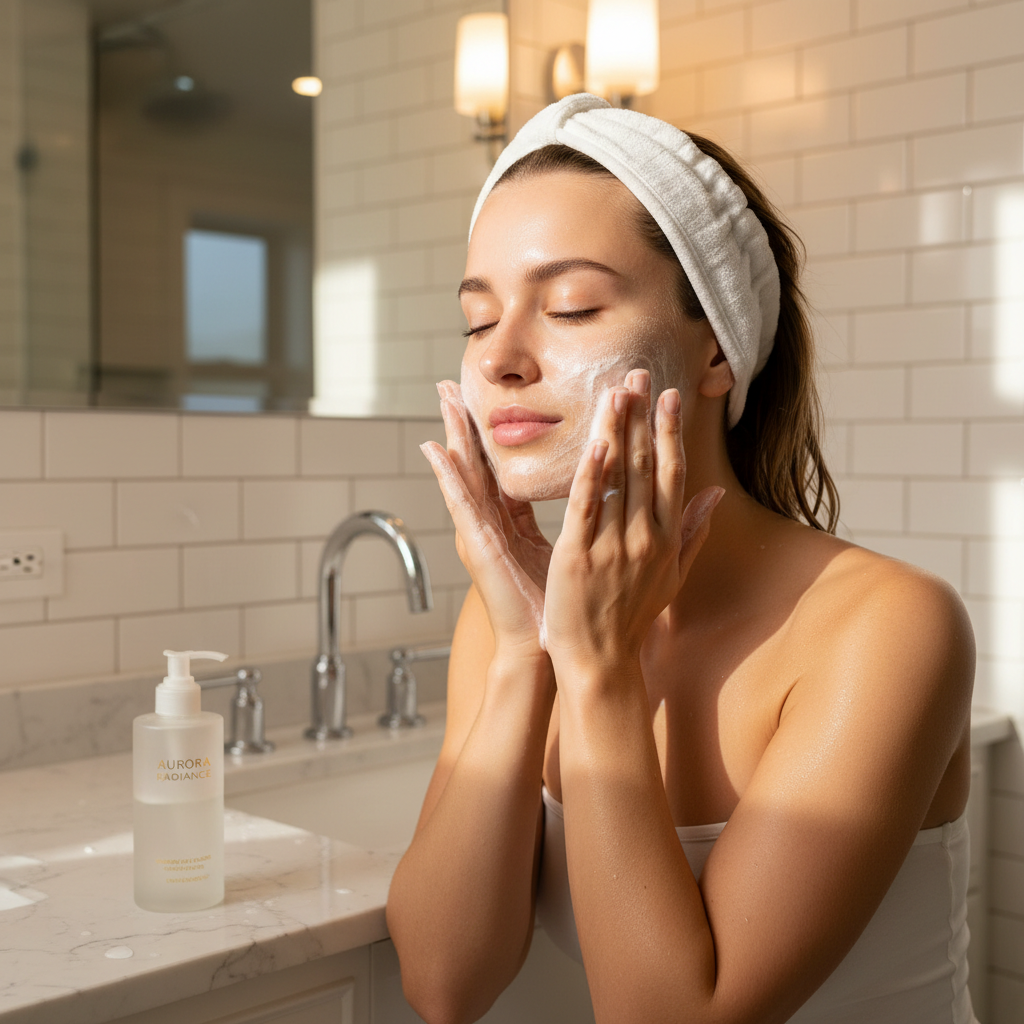 Turmeric & Lemon Foaming Face Wash – Brightening Daily Cleanser with Brush