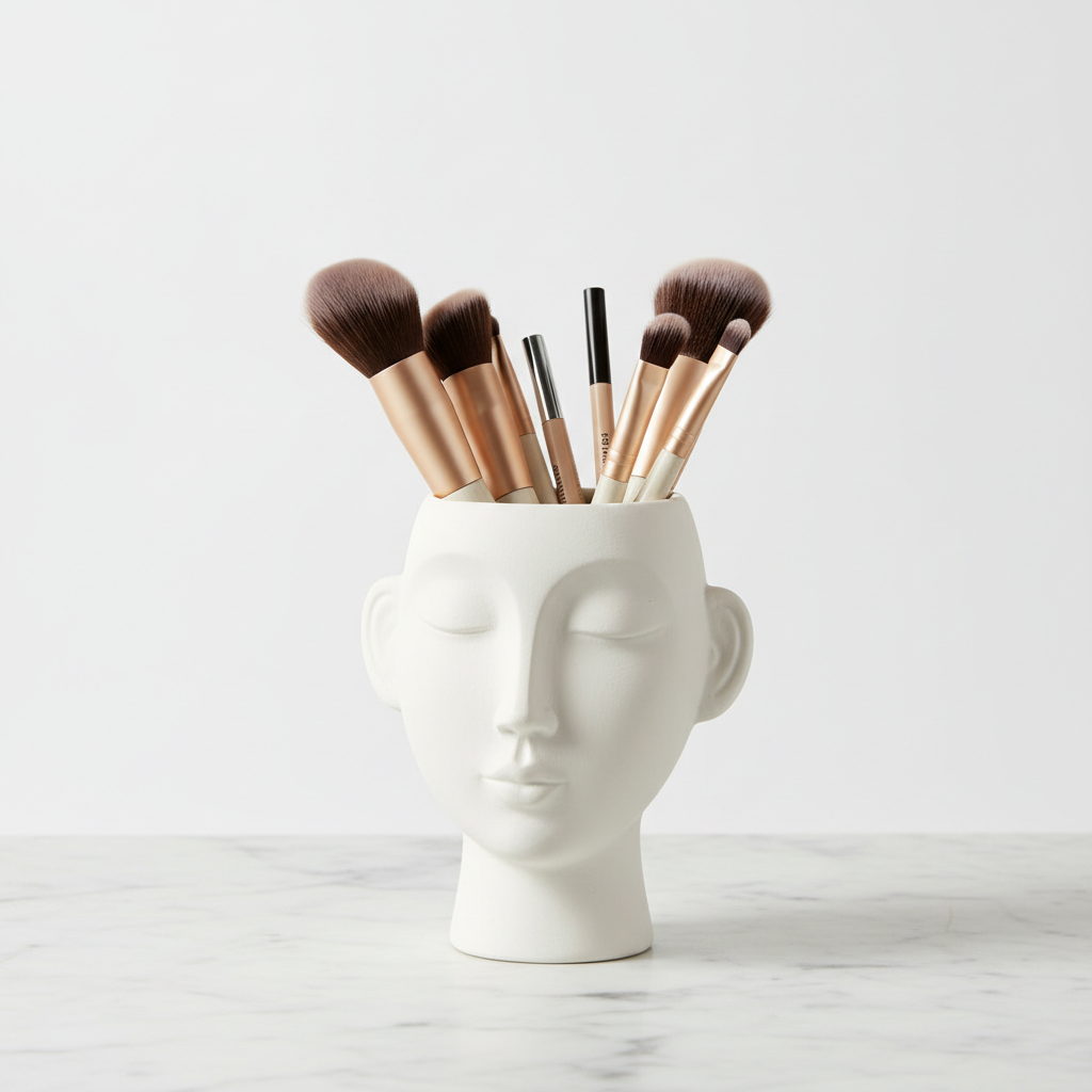 Aesthetic Makeup Brush & Pencil Holder