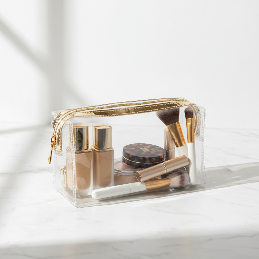 Clear Travel Makeup Organizer Bag