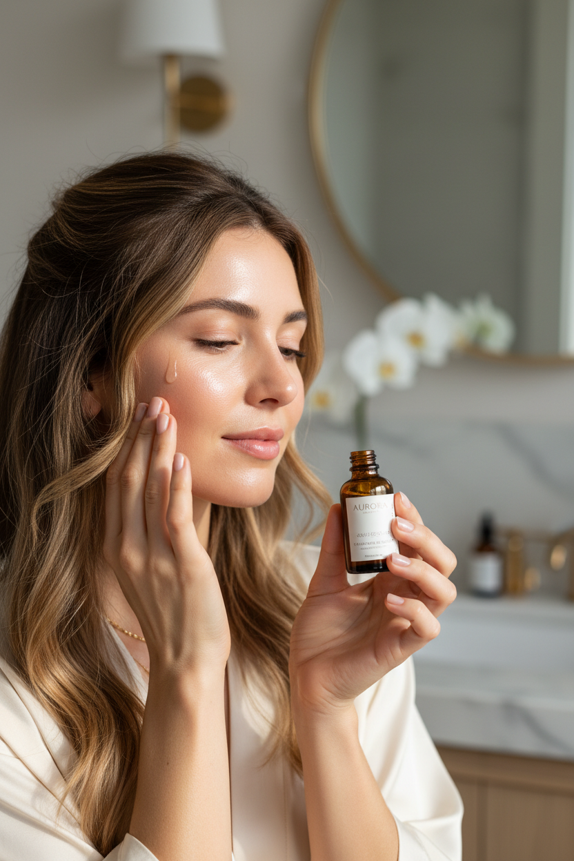 Skincare set lifestyle shot