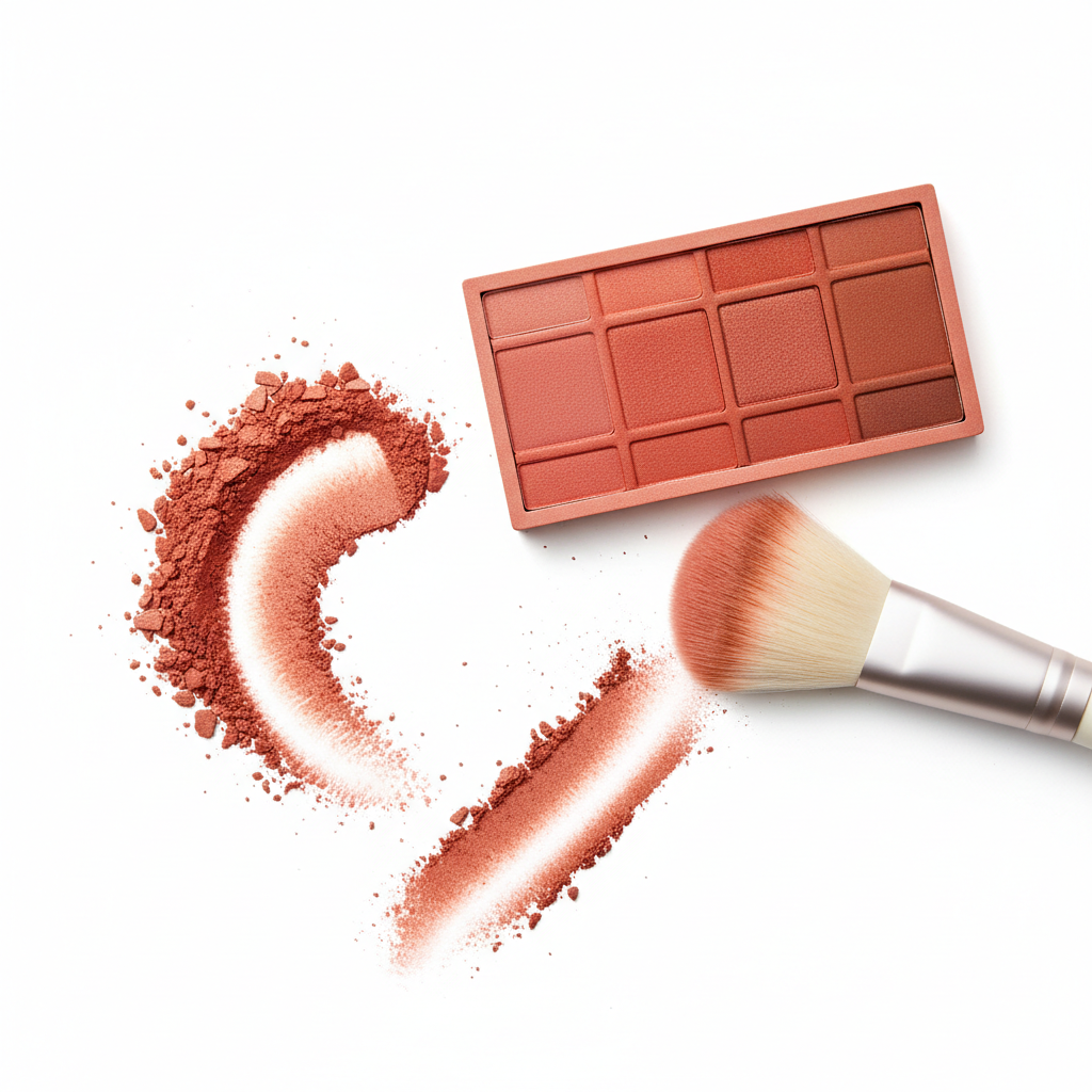 Coral Brick Eyeshadow – Matte Waterproof Red Brown