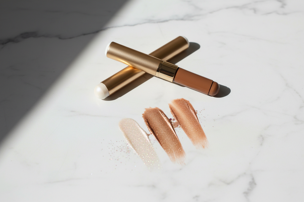 Highlight contour pen flat lay