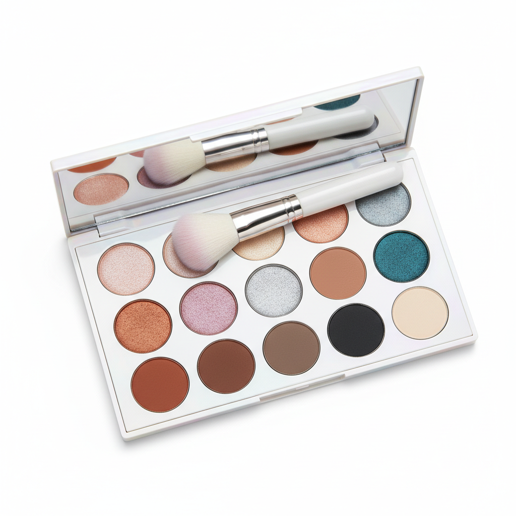 Pearlescent Eyeshadow Palette – Matte, Gloss & Diamond Finish