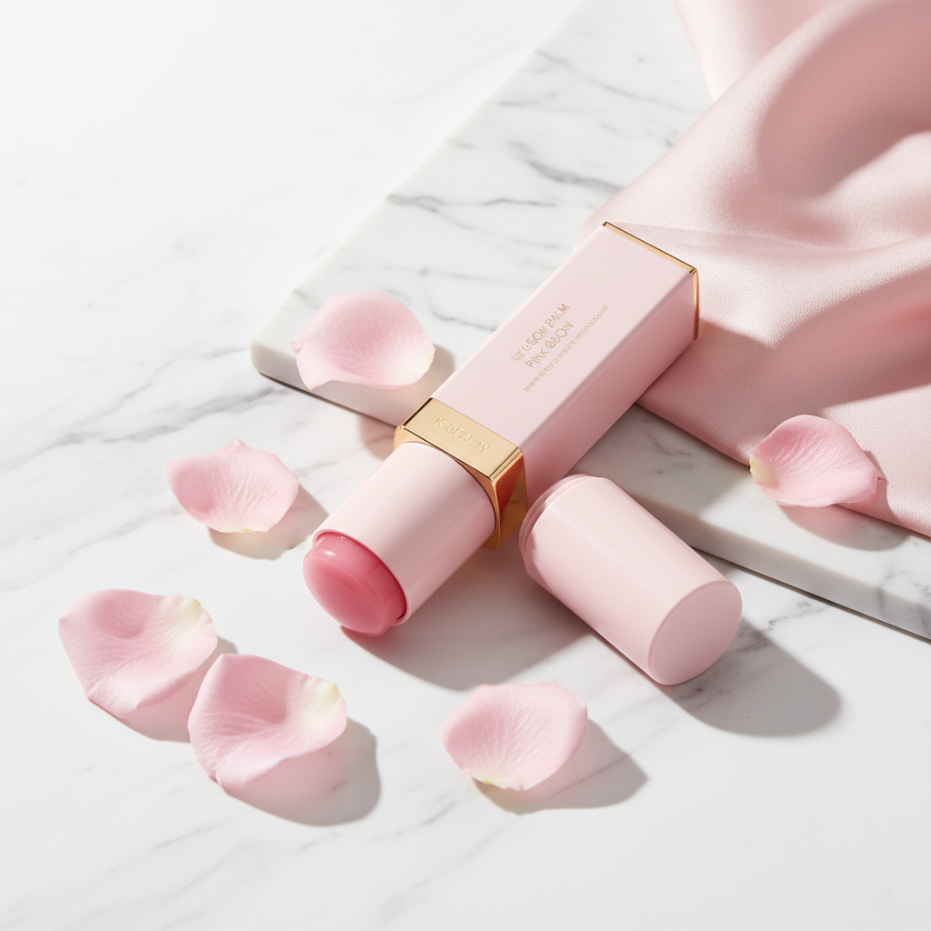Korean Pink Glow Balm Stick – Deep Hydration & Wrinkle Care