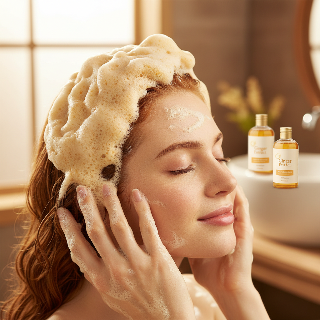 Ginger Thickening Shampoo – Anti-Hair Loss, Scalp Repair & Hair Regrowth