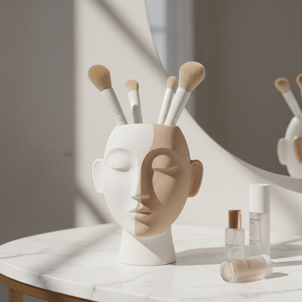 Aesthetic Makeup Brush & Pencil Holder