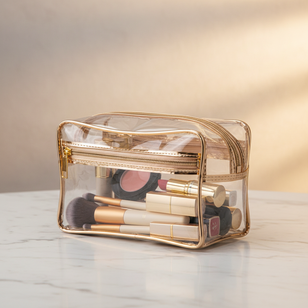 Clear Travel Makeup Organizer Bag