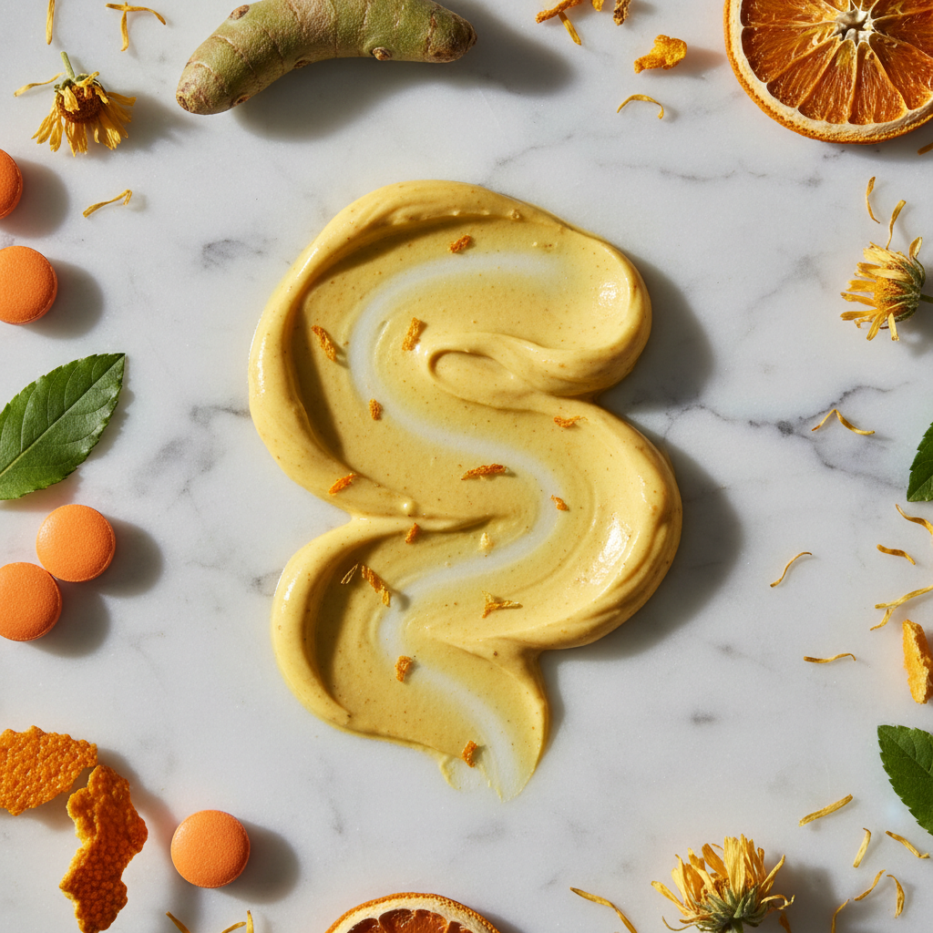 Turmeric & Vitamin C Glow Cream – Lightweight Brightening for Face & Neck