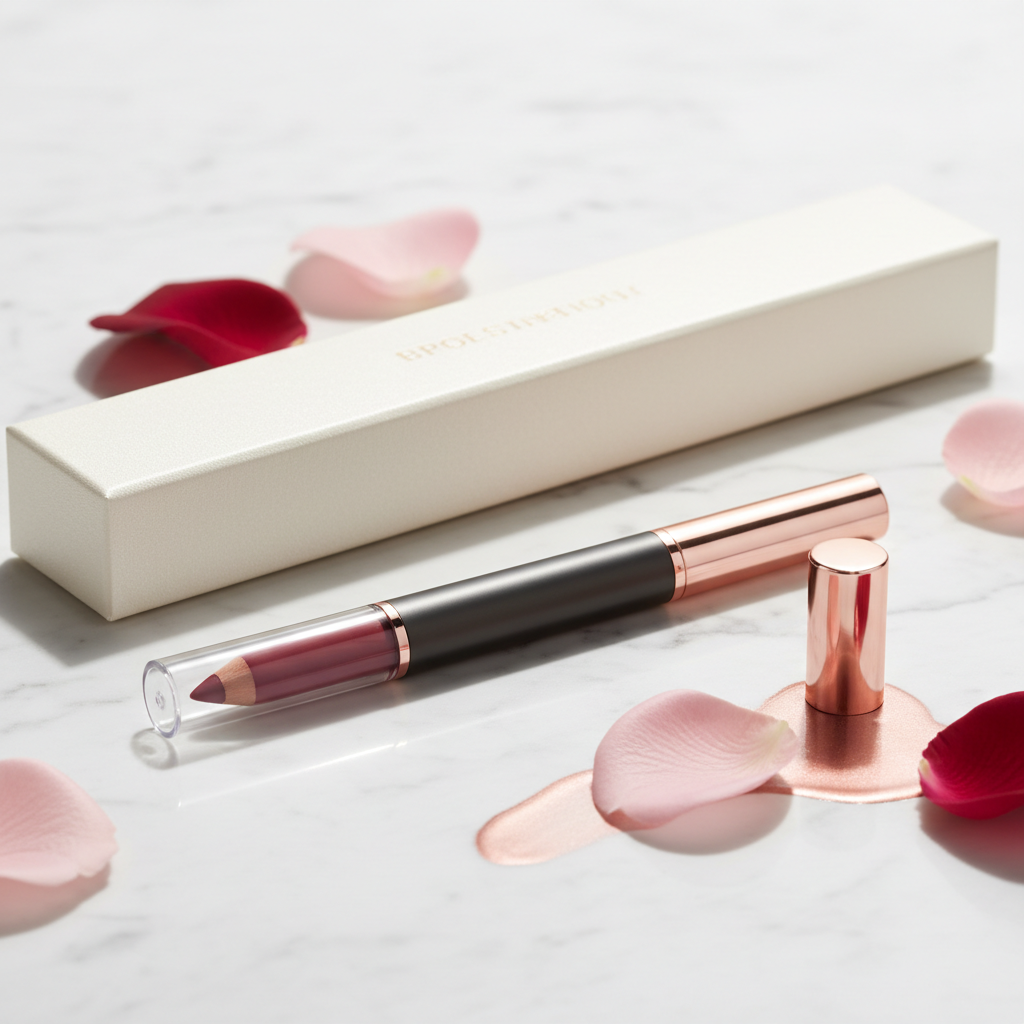 2-in-1 Lip Liner & Lip Stain Pencil – Smudge-Proof