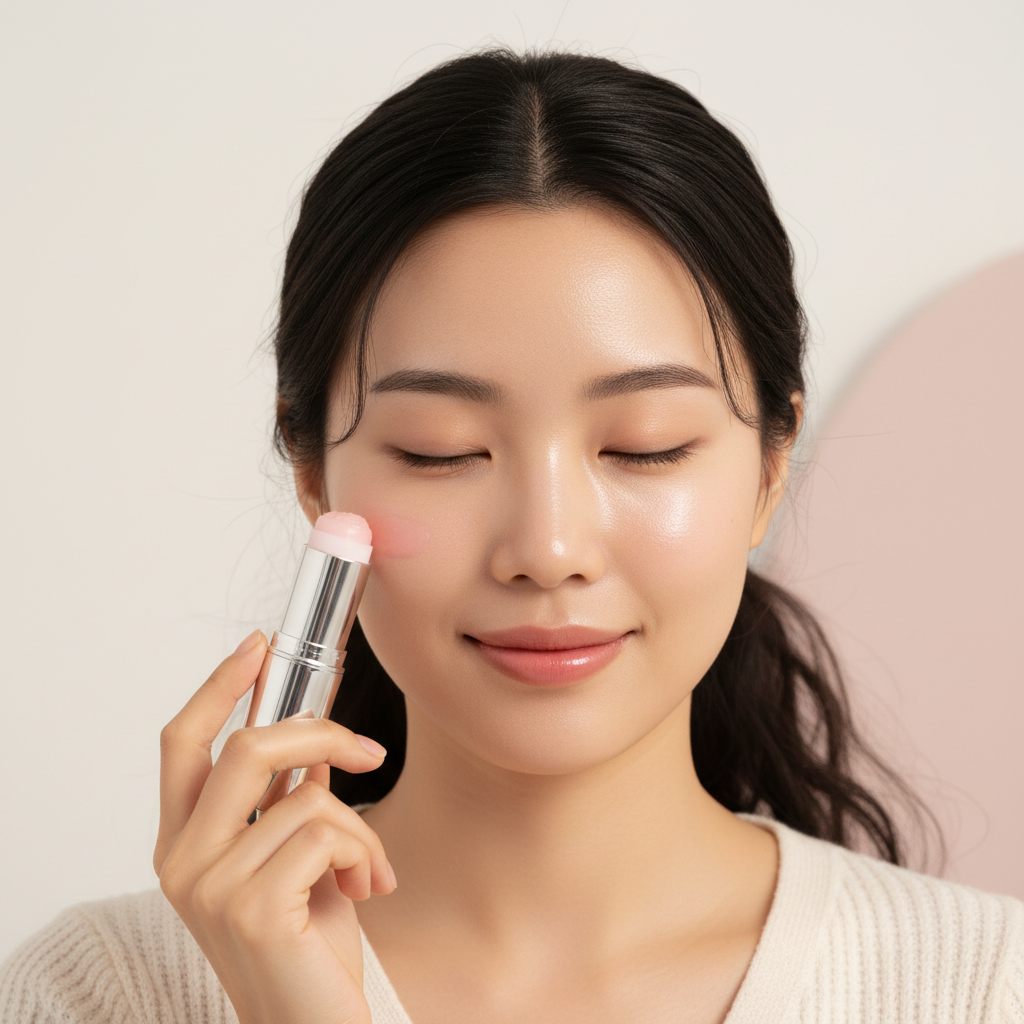 Korean Pink Glow Balm Stick – Deep Hydration & Wrinkle Care