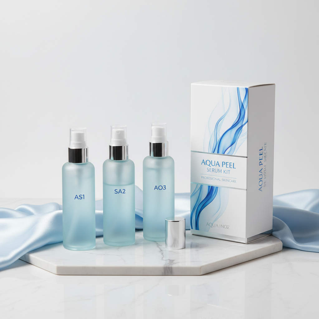 Aqua Peel Facial Serum Kit – AS1 SA2 AO3 Deep Cleansing 400ml Set of 3