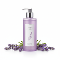 Lavender shampoo product shot