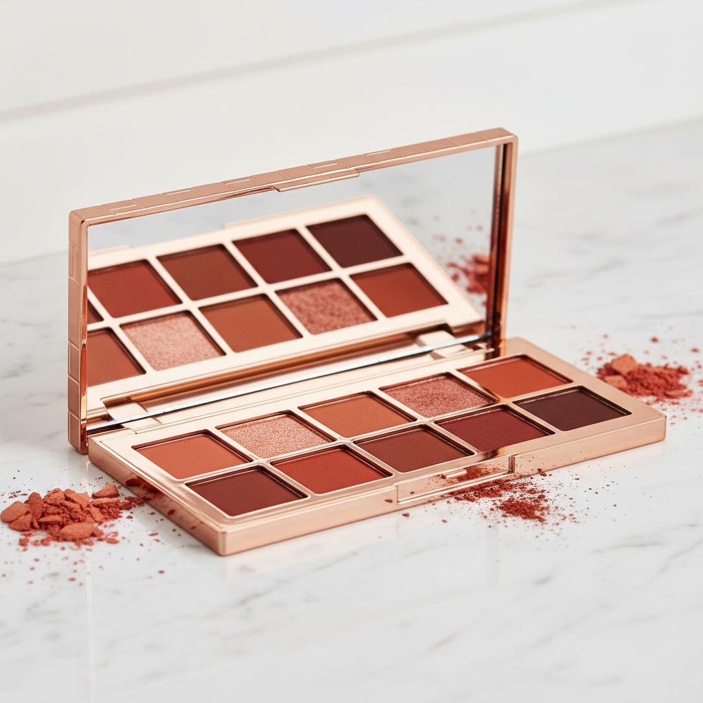 Coral Brick Eyeshadow – Matte Waterproof Red Brown