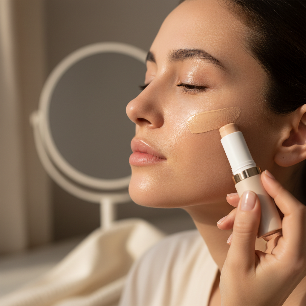 Skin Tint Balm Stick – Waterproof Serum Foundation for Natural Glowing Skin