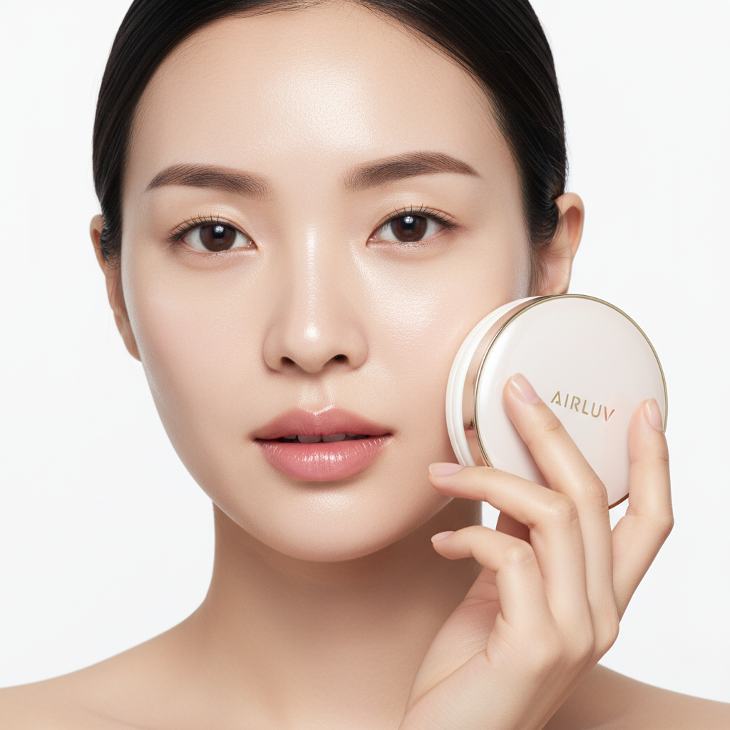 Korean Air Cushion Foundation – High Coverage, Oil-Control & Natural Glow
