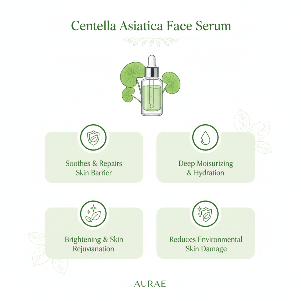 Centella Asiatica Face Serum – Soothing, Brightening & Deep Hydration