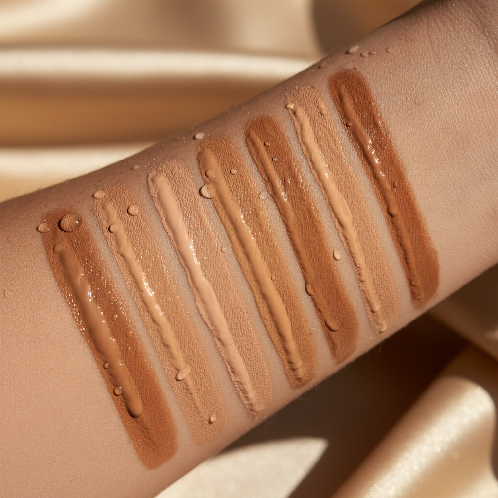 8-Shade Full Coverage Liquid Foundation – Waterproof Korean Formula